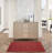 3' X 5' Brick Red Non Skid Indoor Outdoor Area Rug