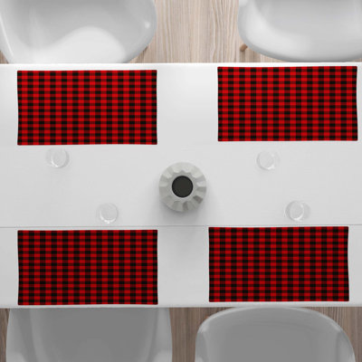 Polyester Gingham Rectangle Placemat