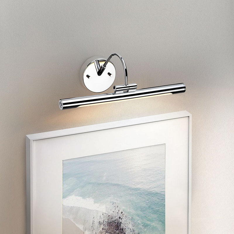 Alton LED Wall Mount Picture Light, Polished Chrome