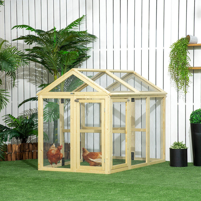 Poulailler, extérieur en bois pour 1 à 3 poulets, basse-cour, spacieux, combinable avec des perchoirs et des portes, peinture de revêtement résistante aux intempéries