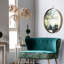 Miroir doré 24 x 28 pouces avec cadre en fer. Décorez l'élégance de votre espace de vie dans la chambre, la chambre à coucher, le meuble-lavabo, le vestibule, le miroir encadré de 24 po x 28 po. Transformez les miroirs-1607735788