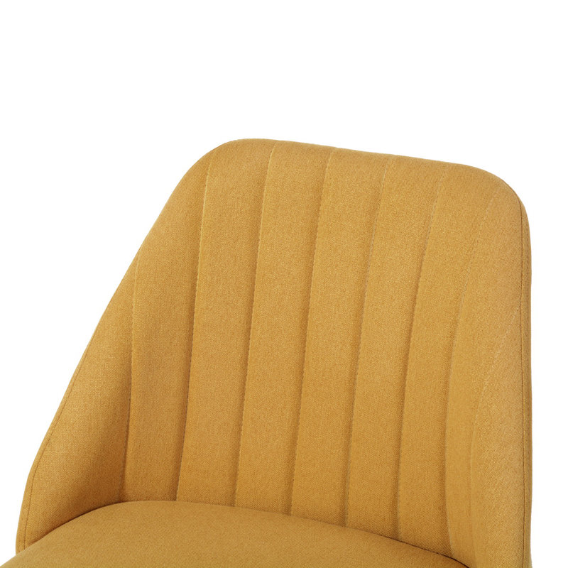 Ackermann Polyester Blend Office Chair, Yellow