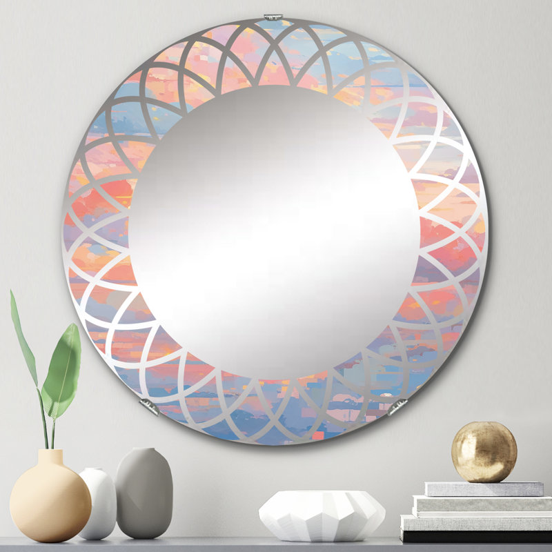 Miroir mural rond Ophira, 24 po x 24 po
