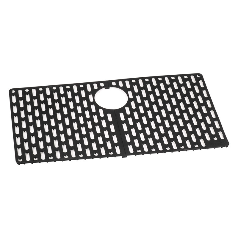Ruvati 33 x 19 inch Granite Composite Undermount Single Bowl Kitchen Sink, Midnight Black, 2