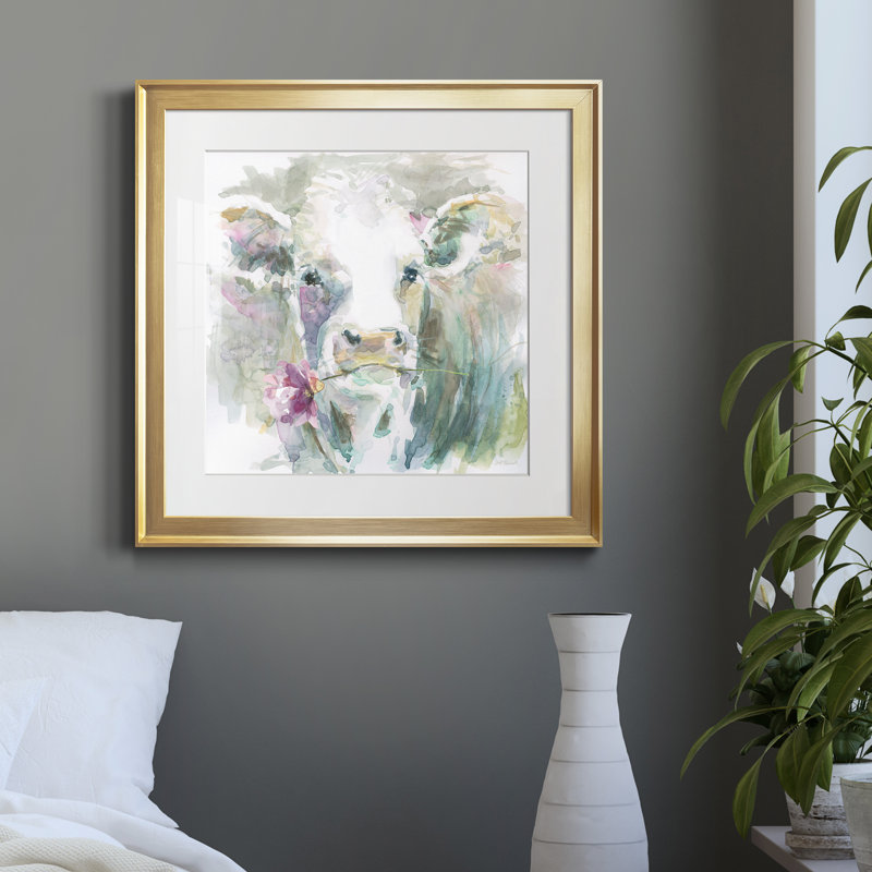 Princesse Gracie par J Paul - reproduction d'art encadrée, Papier encadré doré, H 26,5 po x l 26,5 po x P 1,5 po