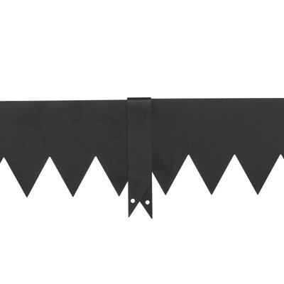 Galvanized Steel Landscape Edging, 40 x 6 Inch Metal Edging for Landscaping with 26 Mounting Clips, Heavy Duty Metal Garden Edge Border for Flower Bed, Yard Pathway, Black