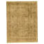 Hand Knotted Wool Area Rug in Gold