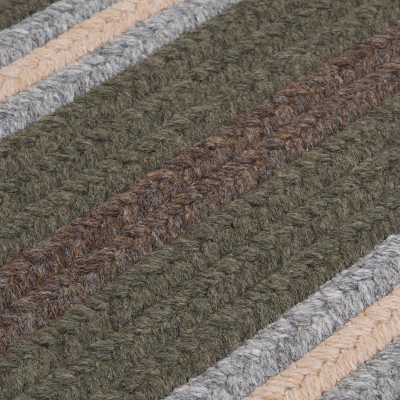 Tapis olive / gris / ivoire Altavious, Tapis de couloir 2 pi 6 po x 12 pi