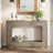 47” Farmhouse Console Table With Storage – Narrow Rustic Entryway Table With Open Shelf, Industrial Accent Sofa Table For Hallway, Living Room, Or Foyer, Grey Wood Grain Finish-161808637