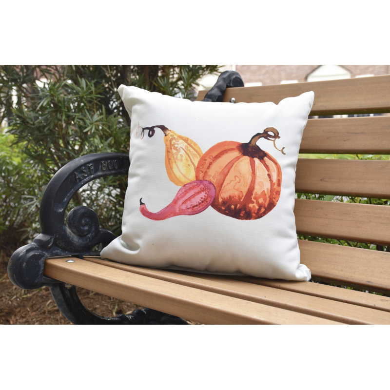 Harvest Outdoor Reversible Throw Pillow, 20" x 20", Light Green