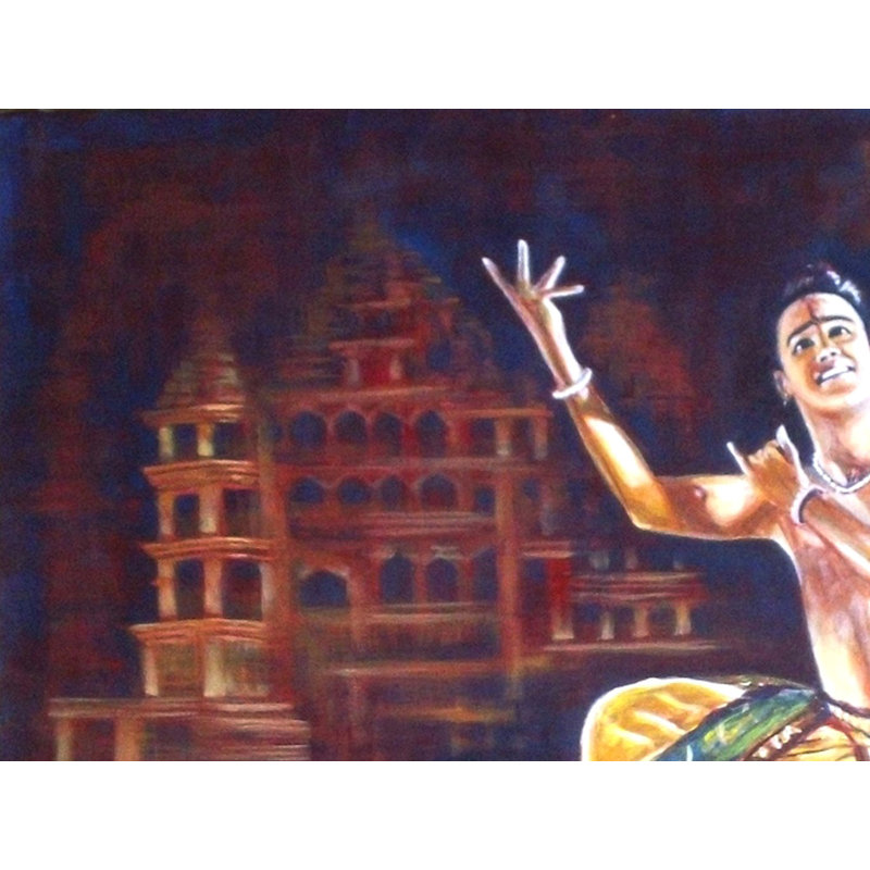 Krishna Nee, peinture acrylique | Sur toile | Par Usha Shantharam