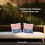 Coussin décoratif géométrique intérieur / extérieur en polyester