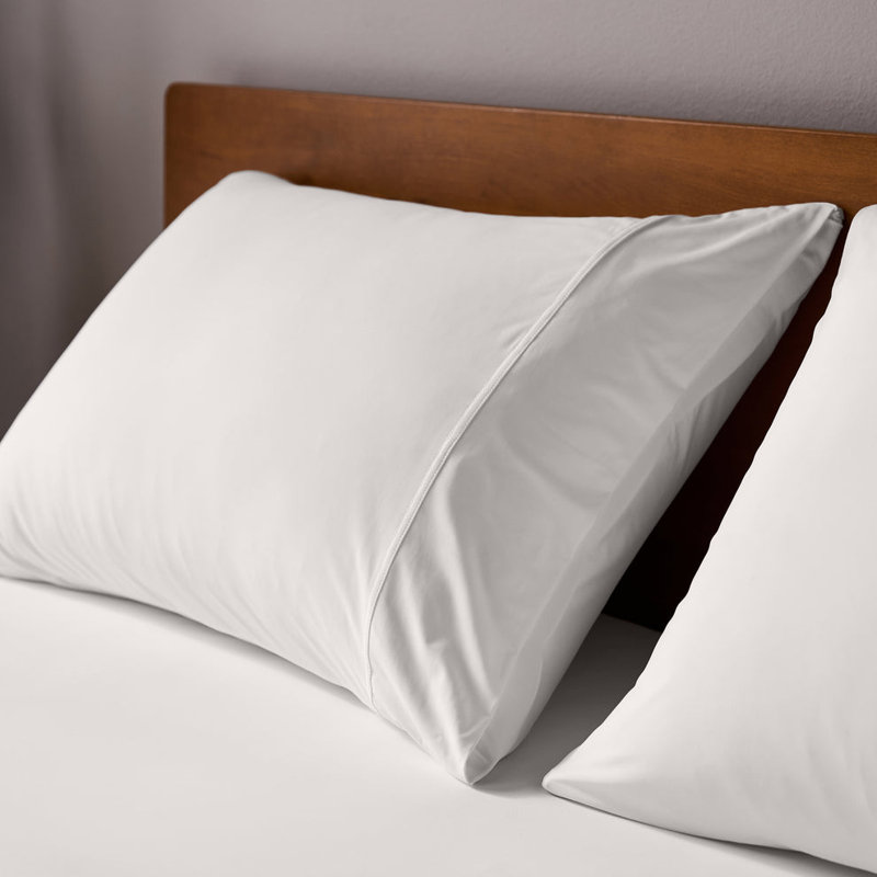 Cloudten Bedding Performance Jersey Pillowcase Set - Standard (White), Standard, White