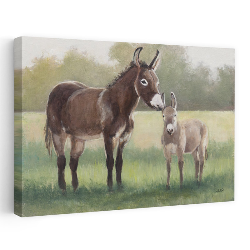 Contemporary Art Abstract Contemporary Animal Landscape Art by Julia Purinton - Wrapped Canvas Print, 40.64 cm H x 60.96 cm W