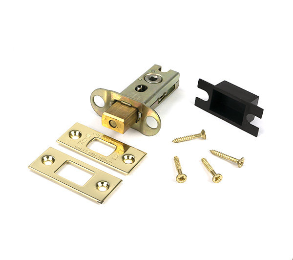 Aged Brass 2½" Heavy Duty Tubular Deadbolt, Polished Brass