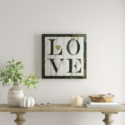 «Love», reproduction d'art textuel