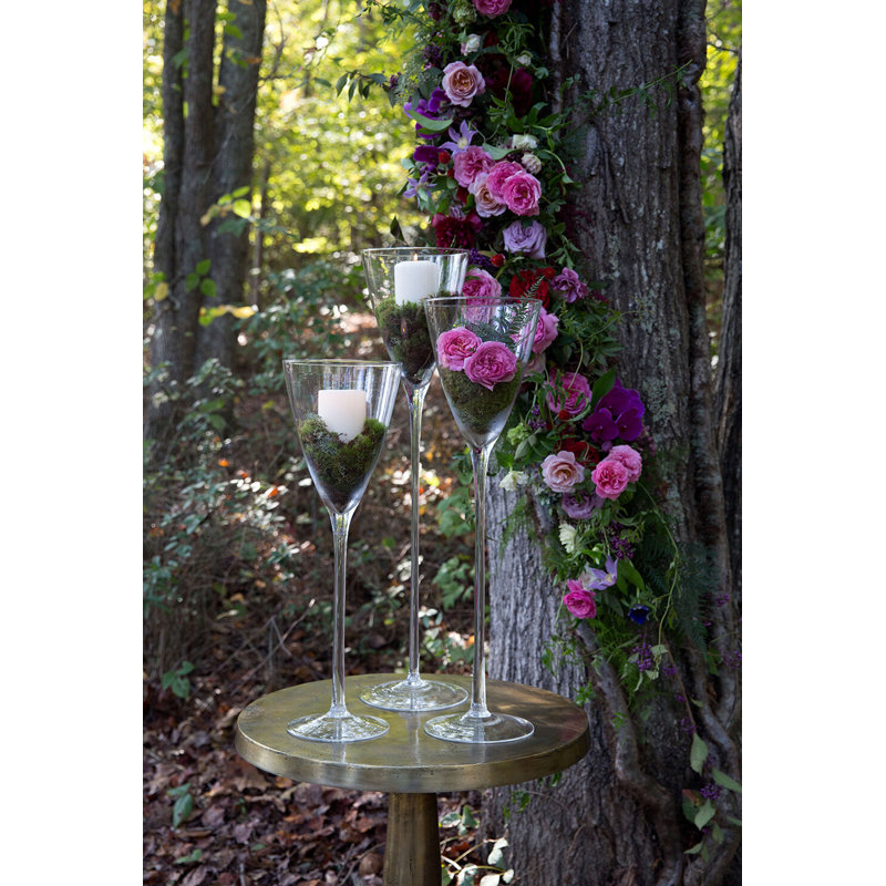 Tall Glass Vase 3pc Set