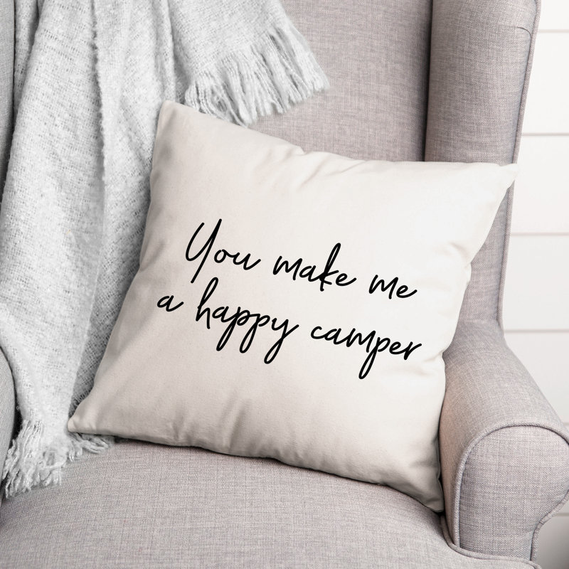 Housse et insert de coussin carré noir et blanc