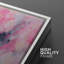 Sarcelle vibrante rose pastel à l'aquarelle, coups de forme abstraite, art moderne, détente / calme-94585363-94585364