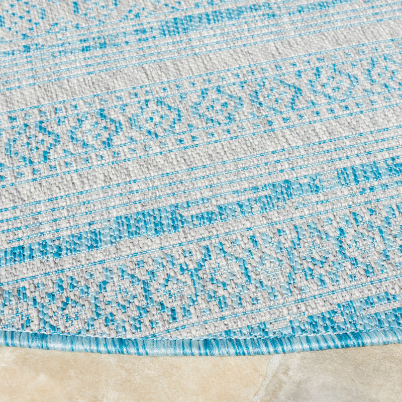 Amarien Performance Striped Indoor/Outdoor Area Rug, Runner 2'7" x 5'