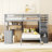 Shauna L-Shaped Bunk Bed with Desk, Drawers and Stairs-195940380