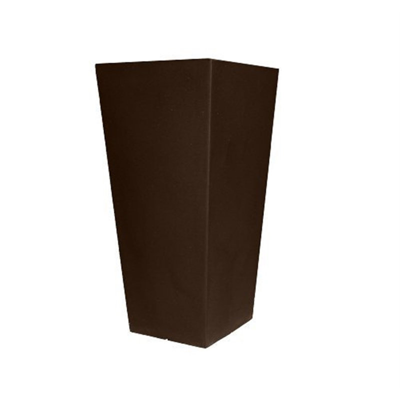Queens Boulevard Pot Planter, Black, 26" H x 13" W x 13" D