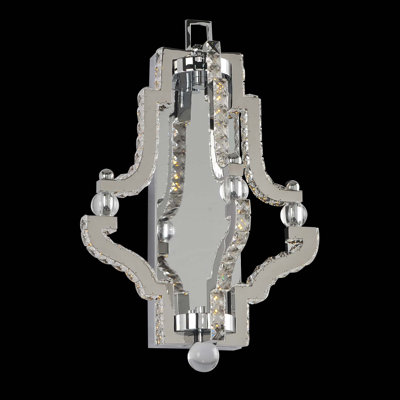 Cambria 1 LT Chrome/Clear Wall Sconce Allegri