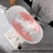 59" Freestanding Soaking Acrylic Bathtub