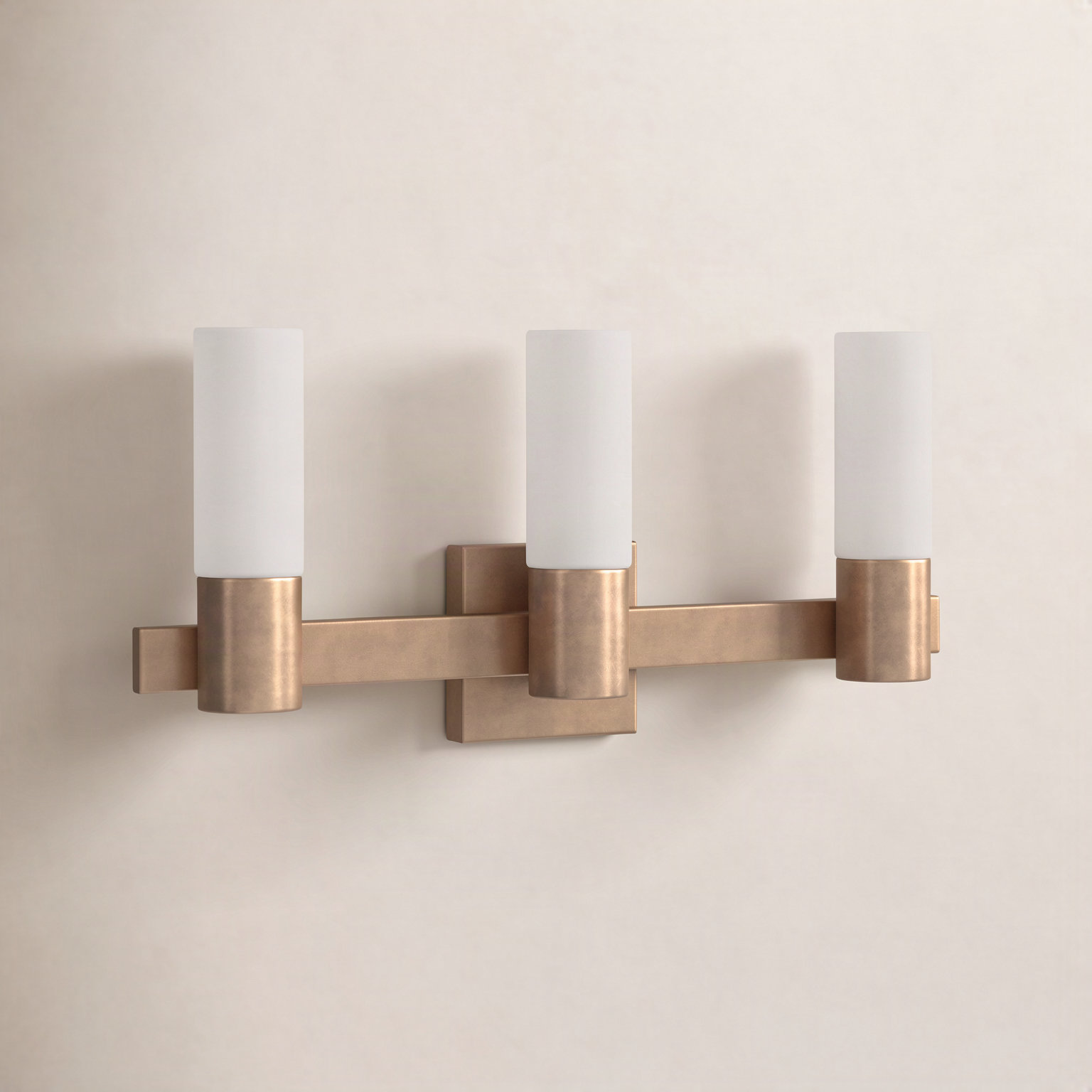 Tremper 3 Light Frosted Dimmable Vanity Light