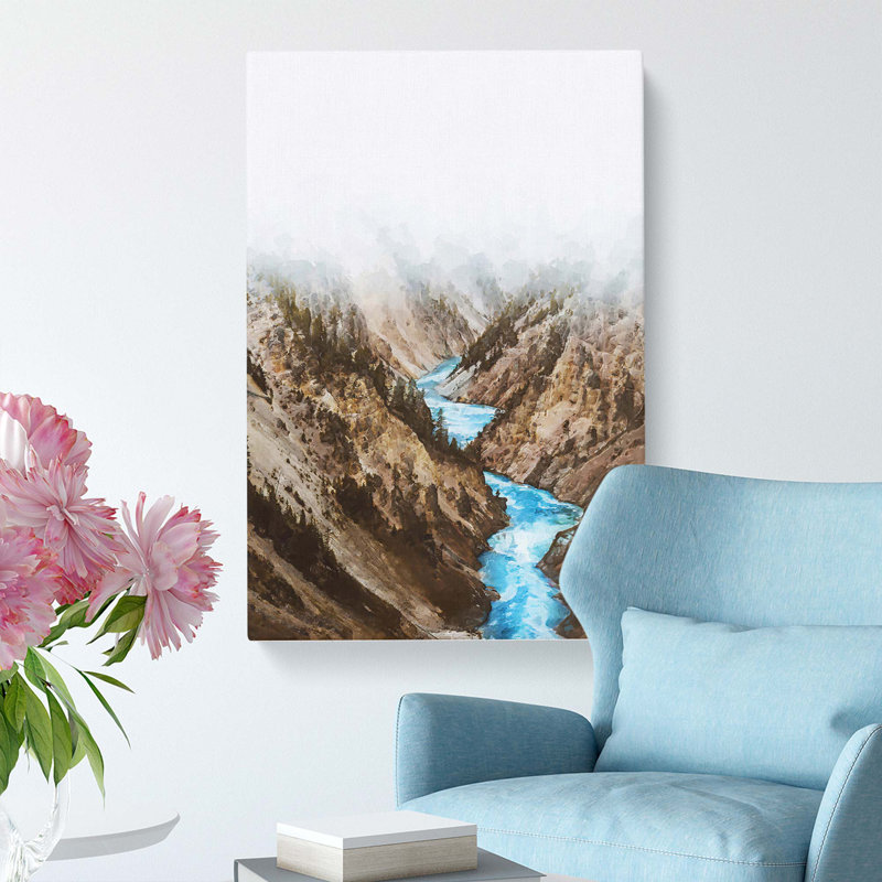 Yellowstone National Park - Wrapped Canvas Print, 50cm H x 35cm W x 3cm D