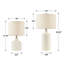Lampe de table en céramique blanche-659439248