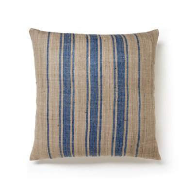 Striped Silk Throw Pillow