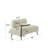 Boneless 55-Inch End of Bed Bench with 360° Swivel Tray & Side Table – Upholstered Storage Ottoman with Metal Legs for Bedroom, Living Room-1513853471-1513853470