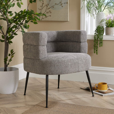 Chamelle Wide Upholstered Barrel Chair