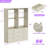Freestanding 48" Closet System With 6 Wood Drawers-616853754