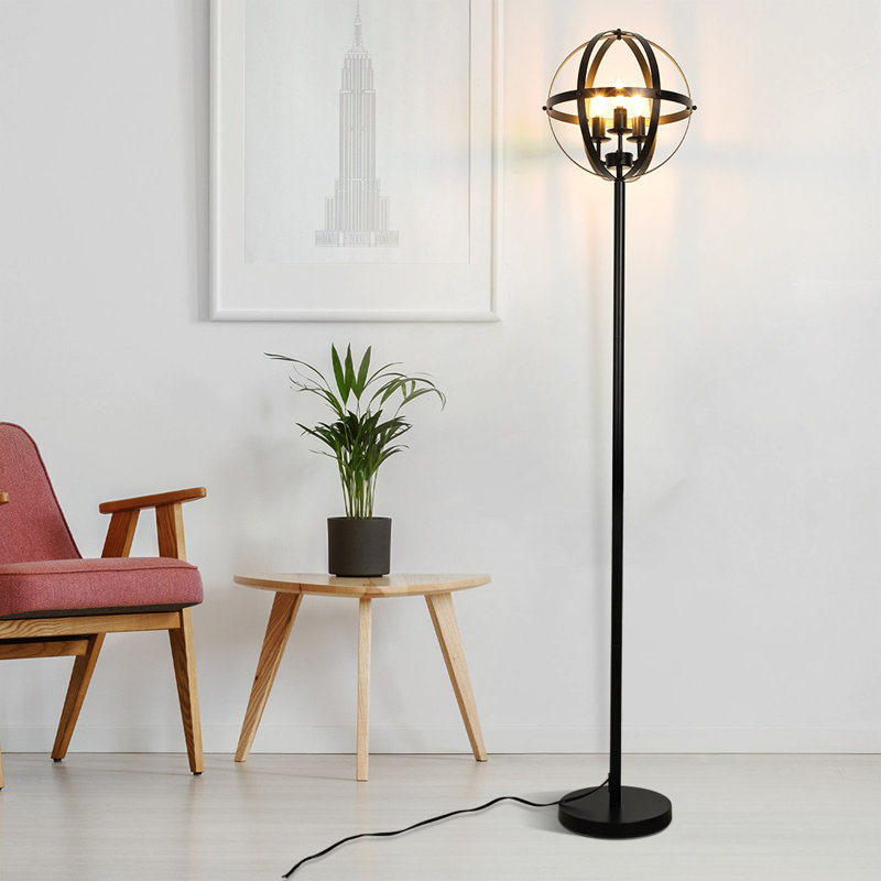 68.11'' Black Novelty Floor Lamp