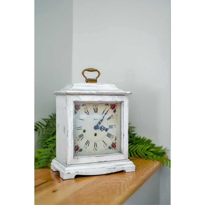 Analog Tabletop Clock, White