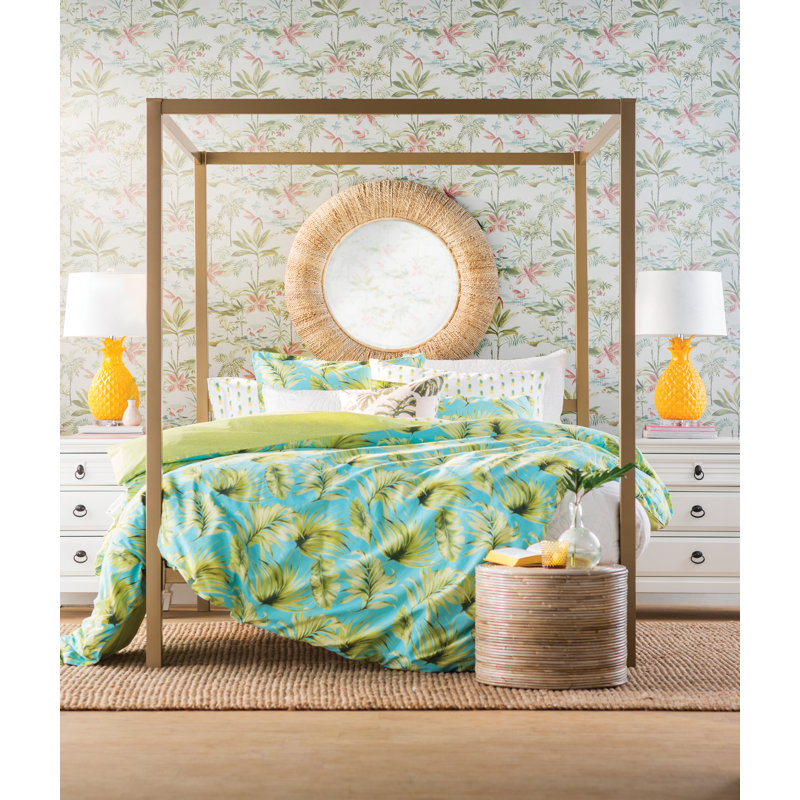 Rouleau de papier peint lisse 33 pi x 20,5 po Seaside Living, vert