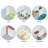 Embroidered Chiffon 3-Panel Single Rail Panel Track Extendable 28"-43"W x 91.4"H, Panel width 15.75"