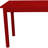 Gracie Mills 48" Fire Engine Red Solid Wood Dining Table-2050489690
