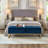 Bed Bench Metal Base With Storage Velvet-2001914901