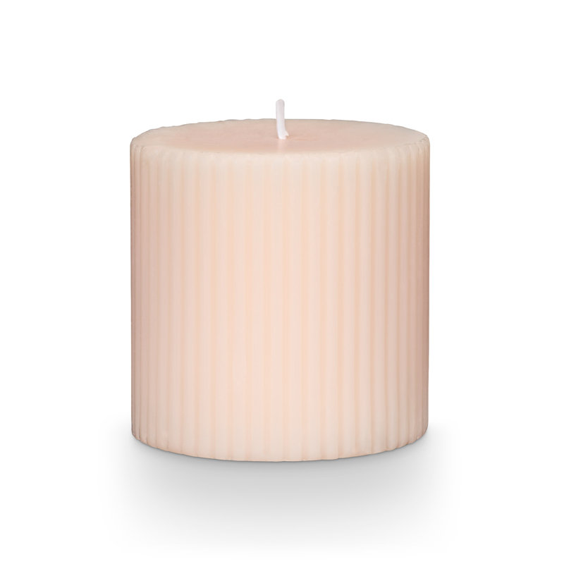 Beautifully Done Pillar Candle, Small, Coconut Milk Mango