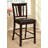 Upholstered Counter Stool with Solid Wood Frame