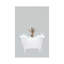 Giraffe Blue Bath by Leah Straatsma - Wrapped Canvas Painting-2027205055
