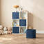 Ensemble de 4 bacs de rangement cubiques avec panier de rangement en corde de coton de 11 pouces