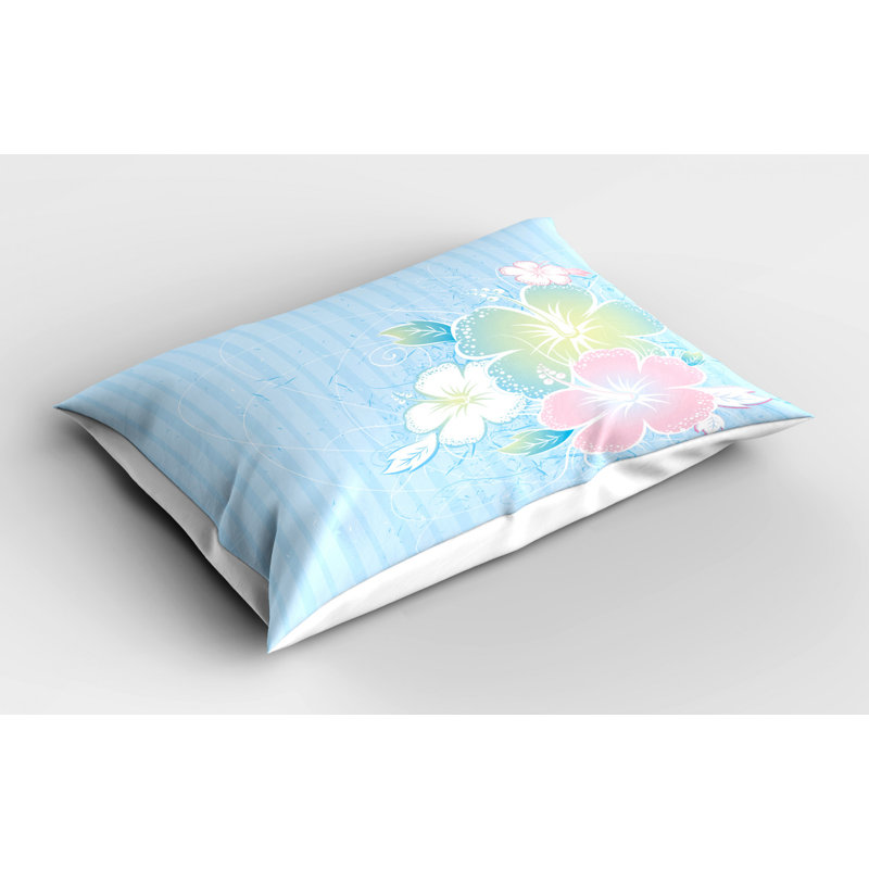 Flowers Polyester Floral Sham Set, Twin
