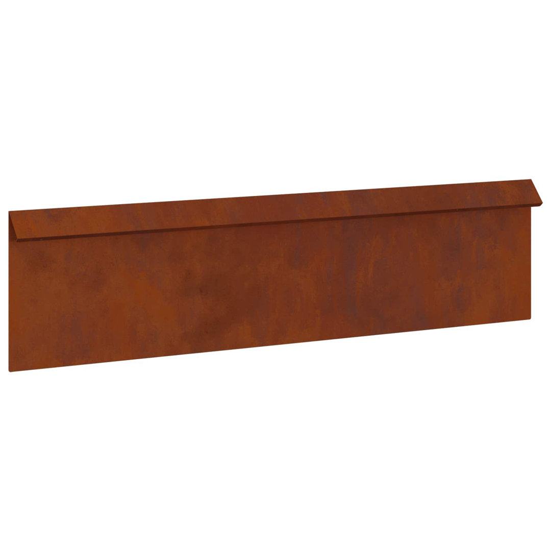 25cm H x 100cm W Weathering Steel Hardware