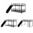 Metal Bunk Bed with Slide and Guardrails-2052748074-2052748072
