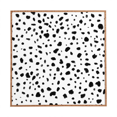 Miss Monroes Dalmatian - Reproduction d'art graphique sur bois encadrée