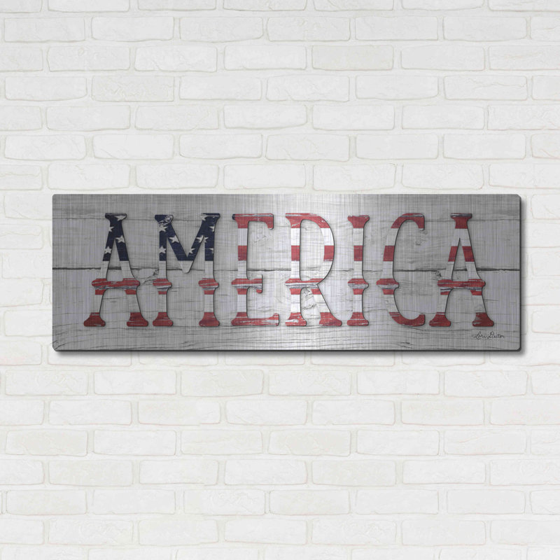 «America» par Lori Deiter, H 16 po x l 48 po